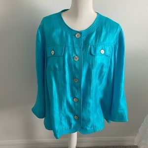 Ruby Red Aqua color Jacket